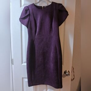 Calvin klien faux suede purple dress size 10